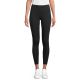Legging femme personnalisé noir en coton élastique JILL, taille élastique, porté avec baskets blanches