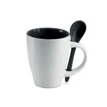 Mug avec cuillère personnalisé 250ml - DUAL