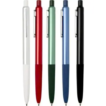 Stylo à bille personnalisable en aluminium recyclé, à mécanisme à clic et anodisé (encre bleue) - Soffit