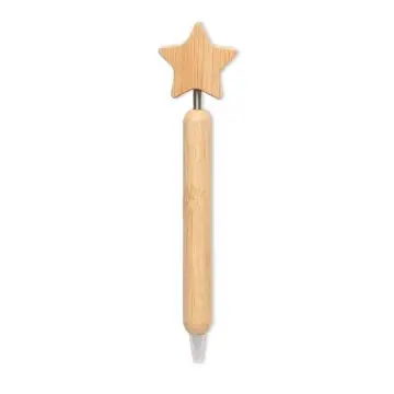 Stylo à bille en bambou avec étoile publicitaire – STARPEN