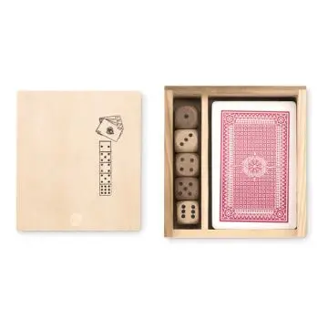 Cartes à jouer personnalisables et 5 Dés - LAS VEGAS 