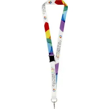 Tour de cou pour sublimation rPET avec boucle de sécurité personnalisable - Lois