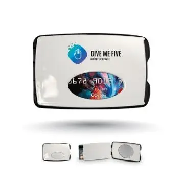 Protege carte personnalisable avec miroir