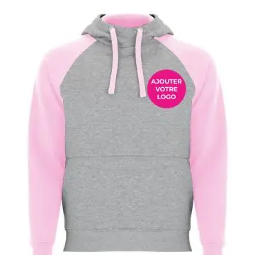 Sweat à capuche unisexe bicolore - Badet 