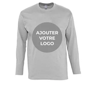 T-shirt publicitaire personnalisé femme – manches longues – coton premium – plusieurs couleurs – logo ou message