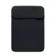 Housse ordinateur personnalisée NEOSLEEVE15 noire en néoprène 3 mm pour portable 15 pouces avec rabat supérieur