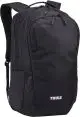 Sac à dos ordinateur Thule Lumion noir personnalisable vu de trois quarts avec poche avant zippée et poche latérale