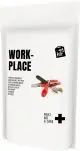 Pochette papier blanche de la trousse de secours personnalisée MyKit imprimée Work-place avec outils à manches rouges