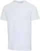 T-shirt bio personnalisé unisexe Azurite blanc à col rond et manches courtes en coton OCS, vue de face