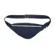 Sac banane personnalisé bleu marine en coton recyclé avec zip métal et ceinture réglable à boucle