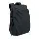 Sac à dos ordinateur publicitaire NAPA noir en nylon hydrofuge avec poche avant zippée et poignée, vue de trois quarts