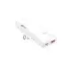Chargeur USB-C personnalisé SKROSS Klip Slim blanc avec fiche américaine, port USB-C et port USB-A rouge