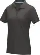 Polo bio GOTS manches courtes femme - GRAPHITE