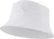 Chapeau de soleil personnalisé Marisol blanc en nylon, bob à large bord et coutures apparentes