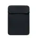 Housse ordinateur personnalisée NEOSLEEVE14 noire en néoprène 3 mm avec ouverture à rabat pour portable 14 pouces