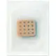 Lot de 3 patchs anti-démangeaisons personnalisé, patchs carrés perforés chair, bleu et rose dans leur enveloppe