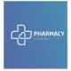 Enveloppe de pansements anti-ampoules personnalisés imprimée en bleu avec logo croix de pharmacie blanc