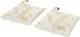 Lot de 2 sachets parfumés personnalisés SOLE à motif géométrique sable sur fond crème, boucle camel