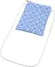Étui téléphone personnalisé ETTA en RPET sublimé à motif floral bleu et blanc avec cordon blanc