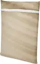 Sac à linge personnalisé TIDY en RPET à fermeture éclair blanche, imprimé d'un motif beige ondulé