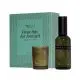 Coffret cadeau Wellmark vert sauge avec spray d'ambiance Affection en flacon olive et bougie parfumée en verrine