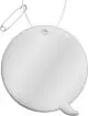 Accessoire réfléchissant personnalisé bulle de dialogue en TPU blanc avec cordon et épingle de sûreté