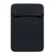 Housse ordinateur 16 pouces personnalisable NEOSLEEVE16 en néoprène noir avec ouverture à rabat, vue de face