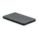 Batterie externe magnétique CORE noire en aluminium recyclé, format extra-plat avec zone de recharge sans fil