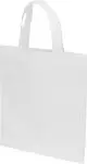 Sac shopping personnalisé blanc en non tissé RPET certifié GRS, format 26x30 cm, poignées courtes – EcoSeal Winpub
