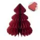 Décoration de Noël en papier rouge HARMOBIG déployée avec détail fermeture aimantée