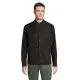 Surchemise chic unisexe personnalisable noire MADDEN, deux poches poitrine plaquées et boutons pressions
