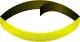 Bande réfléchissante personnalisable jaune néon à scratch, enroulée en boucle avec sa face intérieure noire
