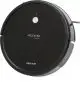 Aspirateur robot personnalisé Prixton Roomie noir rond vu de dessus avec bouton central et brosses latérales