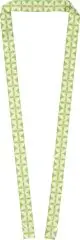 Lanyard RPET personnalisé KORD sublimé d’une mosaïque vert anis et olive aux deux extrémités encochées