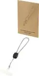Lanyard de poignet personnalisé Arich noir et blanc avec câble Type-C et pochette kraft
