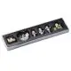 Kit de 6 décorations de Noël en bois personnalisable argent et doré dans un coffret transparent à calage noir