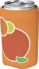 Porte-canette personnalisé Lyle orange avec motif d’orange imprimé en sublimation, canette 330 ml