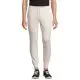 Pantalon de jogging personnalisé JUMBO écru porté de face avec cordon de serrage et bas de jambe resserrés en côte