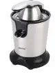 Presse-agrumes personnalisé Prixton BIO XP4 aspect métal brossé avec levier argenté et socle noir
