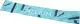 Bande élastique personnalisée résistance moyenne turquoise sublimée de traits bleu marine et texte blanc