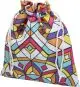 Pochette cadeau personnalisée GIVO 25 x 30 cm sublimée d’un grand motif vitrail avec double cordon blanc