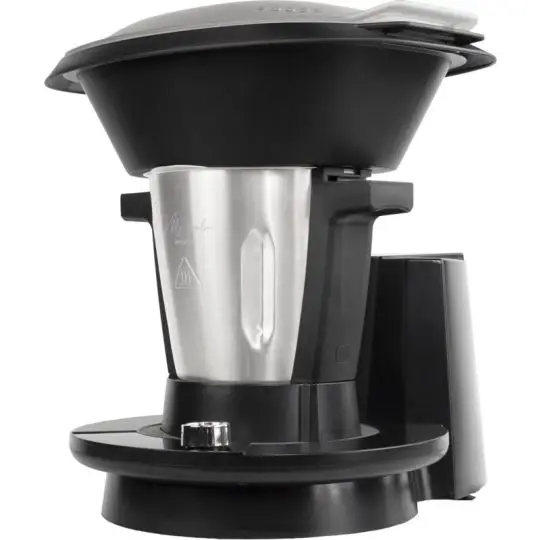 Robot de cuisine personnalisable Prixton My Foodie noir avec bol inox et cuiseur vapeur, goodies Winpub