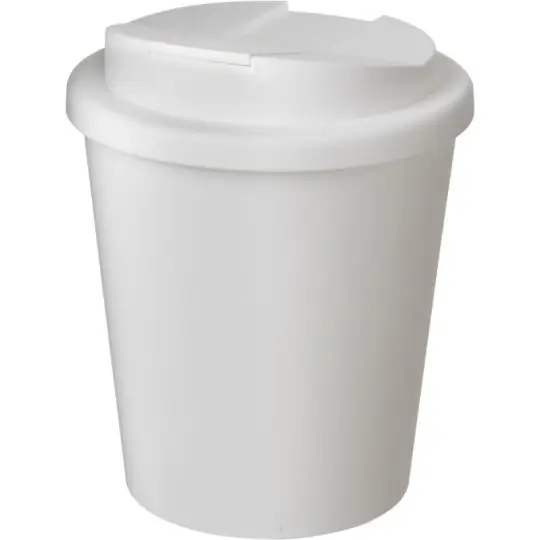 Gobelet personnalisable 250 ml blanc avec couvercle anti-éclaboussures Americano Espresso POP
