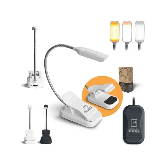 LAMPE LED DE LECTURE FLEXIBLE AVEC PINCE