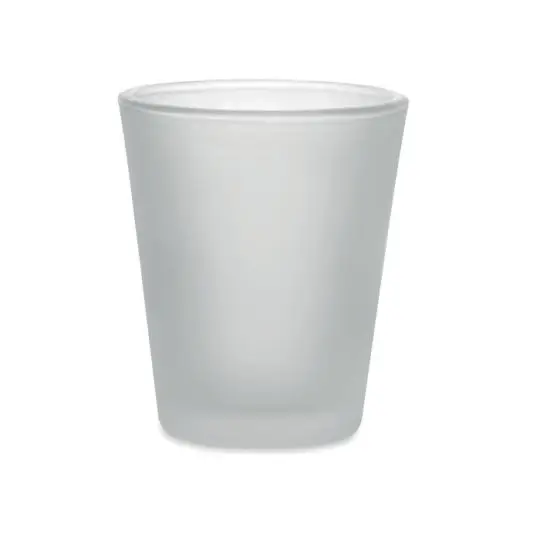 Verre à shot personnalisé SONGOBLIM blanc translucide givré de 44 ml avec revêtement pour sublimation