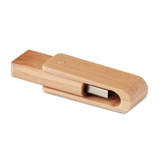 Clé USB rotative en bambou personnalisable