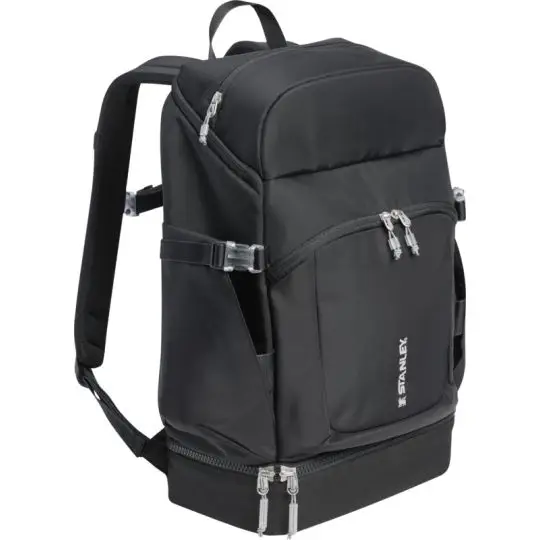 Sac à dos sport Stanley Vitalize Macro Method noir avec poche frontale zippée, poche gourde et compartiment bas