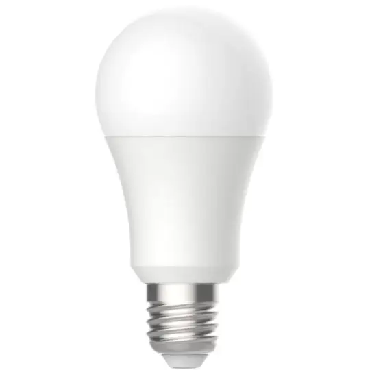 Lampe Wi-Fi personnalisable : ampoule connectée blanche E27 au globe opalin et culot métal argenté