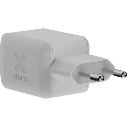 Chargeur USB-C personnalisé Xtorm NextGen 70 W blanc à fiche européenne avec logo Xtorm en relief