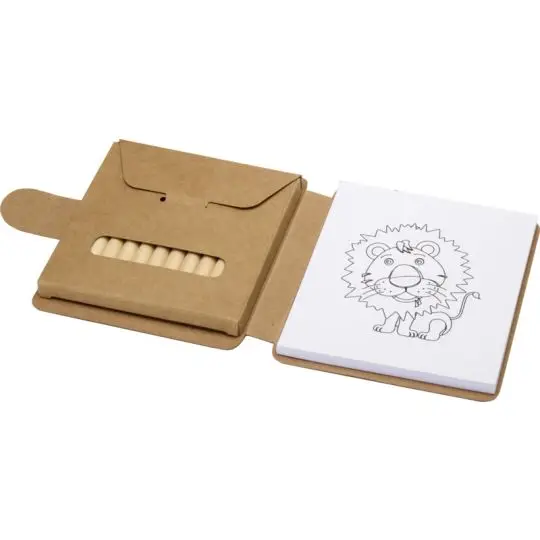 Bloc de dessin et coffret de crayons publicitaire - Chroma